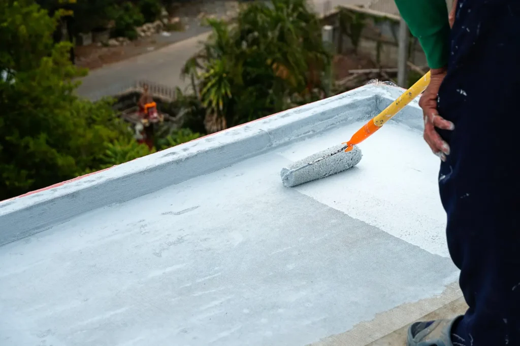 Silicone roof coating application Long Island by skyscaperoofing